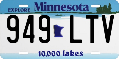 MN license plate 949LTV