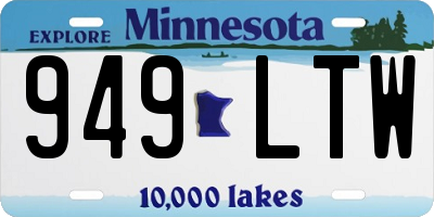 MN license plate 949LTW