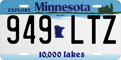 MN license plate 949LTZ