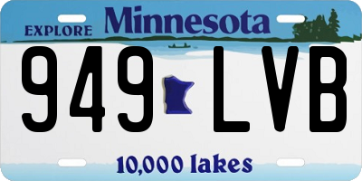 MN license plate 949LVB