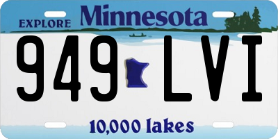 MN license plate 949LVI
