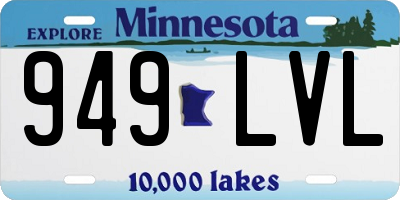 MN license plate 949LVL