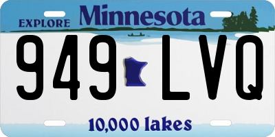 MN license plate 949LVQ