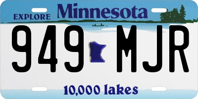 MN license plate 949MJR