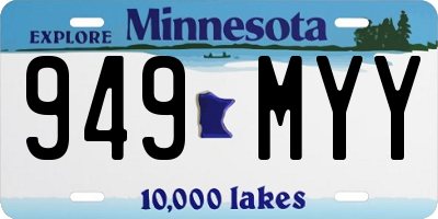 MN license plate 949MYY