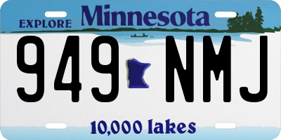 MN license plate 949NMJ