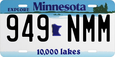 MN license plate 949NMM
