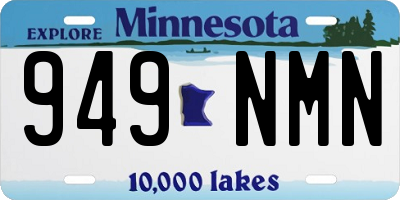 MN license plate 949NMN