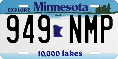 MN license plate 949NMP