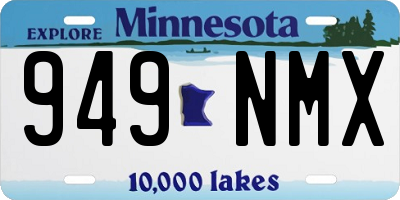 MN license plate 949NMX