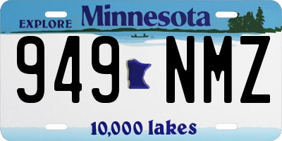 MN license plate 949NMZ