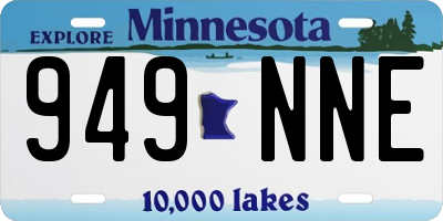 MN license plate 949NNE