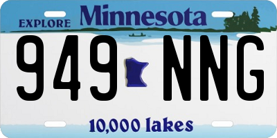 MN license plate 949NNG