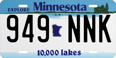 MN license plate 949NNK