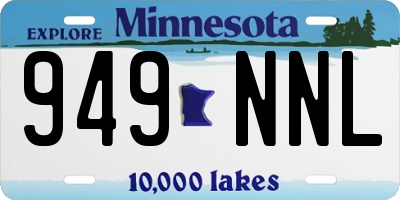 MN license plate 949NNL