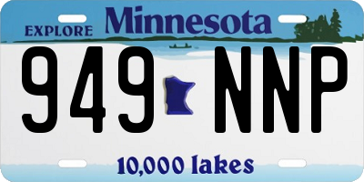MN license plate 949NNP