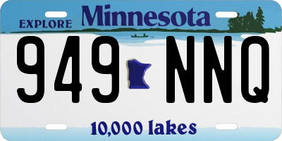 MN license plate 949NNQ