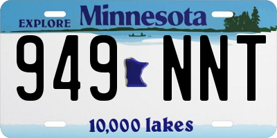 MN license plate 949NNT