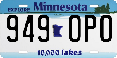 MN license plate 949OPO