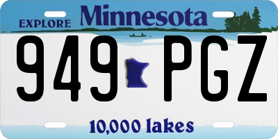MN license plate 949PGZ