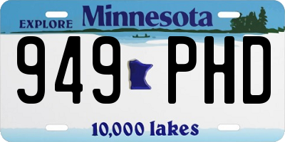 MN license plate 949PHD