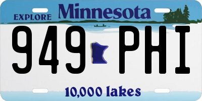 MN license plate 949PHI