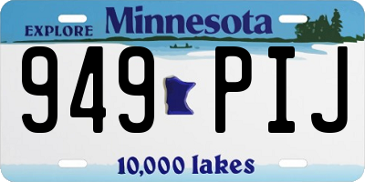 MN license plate 949PIJ