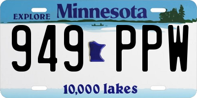 MN license plate 949PPW