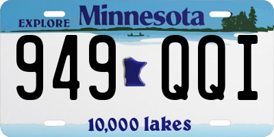 MN license plate 949QQI