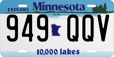 MN license plate 949QQV