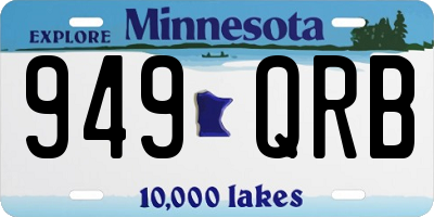 MN license plate 949QRB