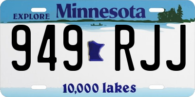 MN license plate 949RJJ
