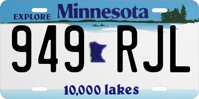 MN license plate 949RJL
