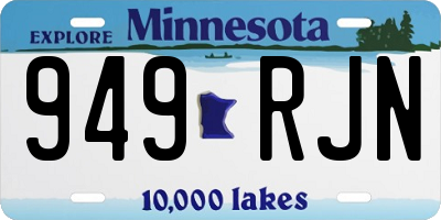 MN license plate 949RJN