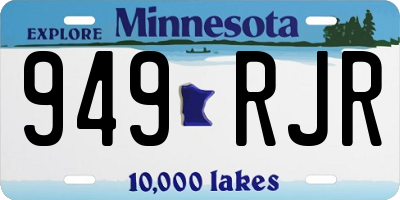MN license plate 949RJR