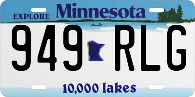 MN license plate 949RLG
