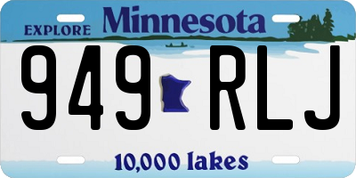 MN license plate 949RLJ