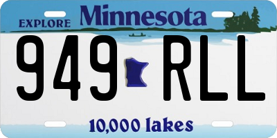 MN license plate 949RLL
