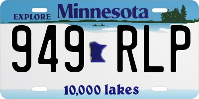 MN license plate 949RLP