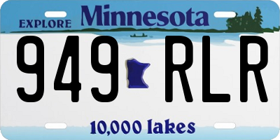 MN license plate 949RLR