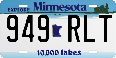 MN license plate 949RLT