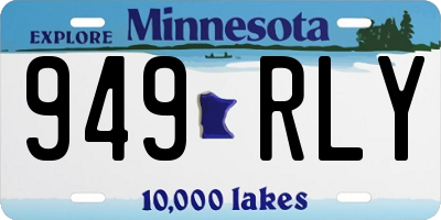 MN license plate 949RLY