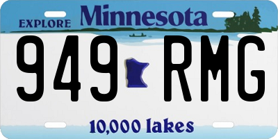 MN license plate 949RMG