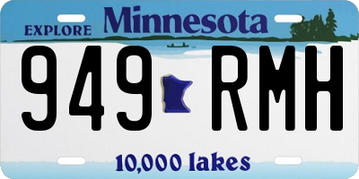 MN license plate 949RMH