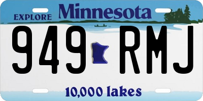 MN license plate 949RMJ