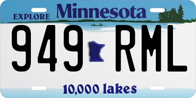 MN license plate 949RML