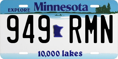 MN license plate 949RMN