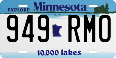 MN license plate 949RMO