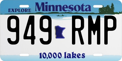 MN license plate 949RMP