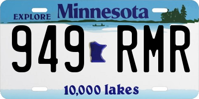 MN license plate 949RMR